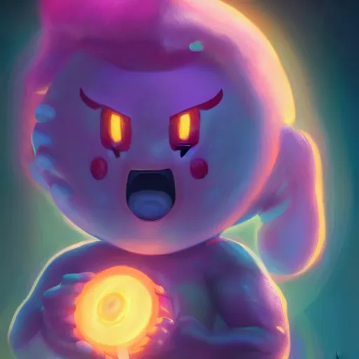 Prompt: Kirby portrait, huggy wuggy from poppy playtime video game, fullbody, ultra high detailed, glowing lights, oil painting, Greg Rutkowski, Charlie Bowater, Beeple, unreal 5, DAZ, hyperrealistic, octane render, RPG portrait, dynamic lighting, fantasy art, beautiful face