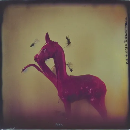 Image similar to kodak portra 4 0 0, wetplate, photo of a surreal artsy dream scene, horror, animal, carneval, grotesque