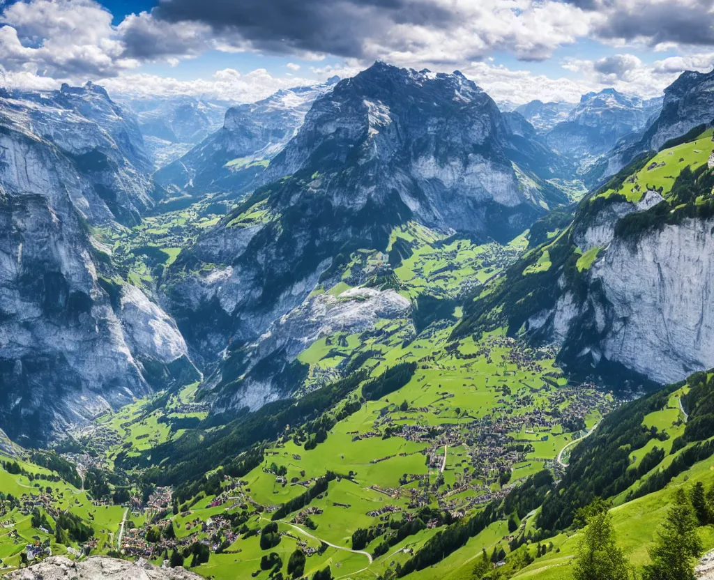 Image similar to Amazing Switzerland Landscape that are out of this world 8k