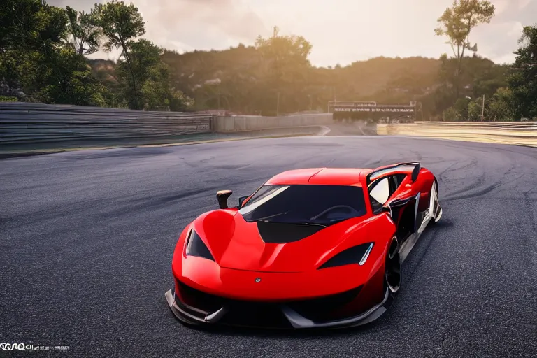 Image similar to photo wallpaper sport car gran turismo 7 forza horizon need for speed fast and furious 5 unreal engine supercar hypercar game concept car octane render, 4 khd 2 0 2 2 3 d cgi rtx style chrome reflexion global illumination ray tracing hdr arstation pixar and disney unreal