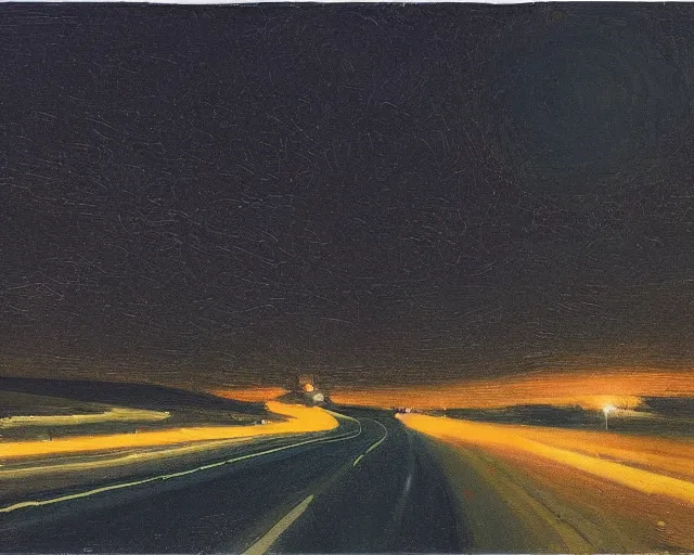 Image similar to the long and winding road at night by john christopher maxwell pratt,