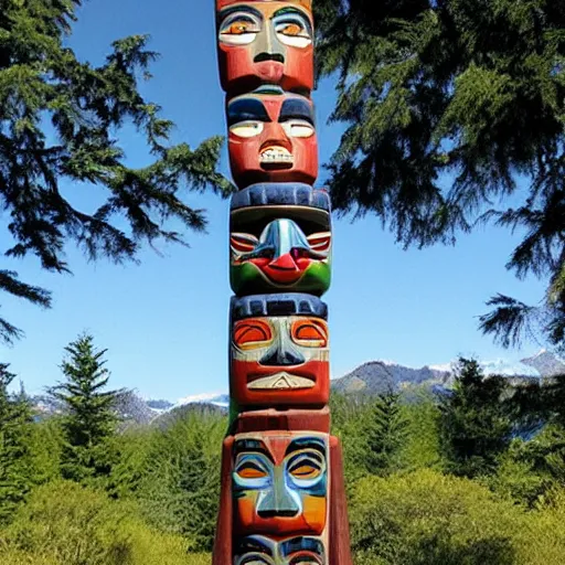 Image similar to totem pole