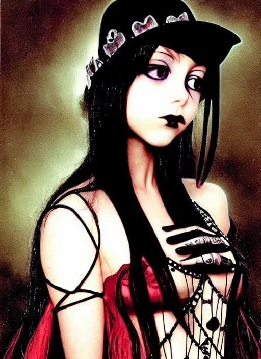 Image similar to ( ( gothic # ) ) kid rock princess portrait *. *. by battle angel alita * *, rene lalique, highly detailded, ( ( misa amane # ) ), by william - adolphe bouguerea *. *