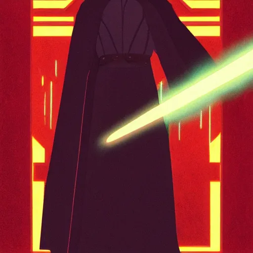 Prompt: Voldemort as a Sith Lord by Kilian Eng