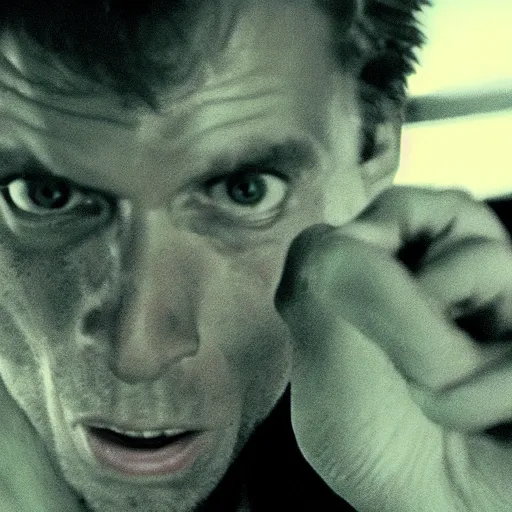 Image similar to Live Action Still of Jerma in Psycho (film), real life, hyperrealistic, ultra realistic, realistic, highly detailed, epic, HD quality, 8k resolution, body and headshot, film still