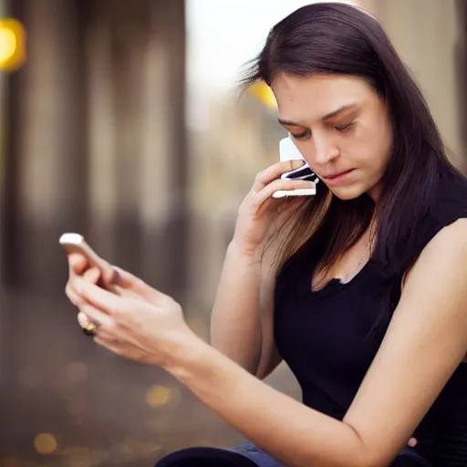 Image similar to addiction to smartphone