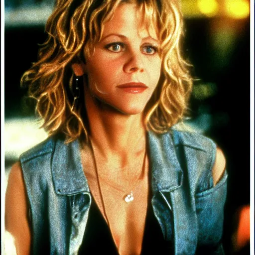 Prompt: meg ryan robot