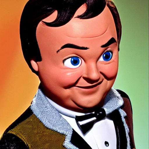 Image similar to jack black as peewee herman, peewee's playhouse, tv still