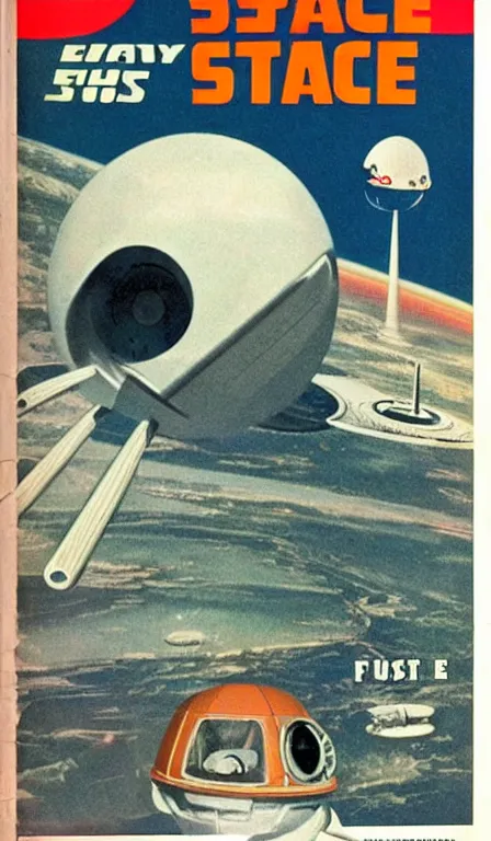 Prompt: everyday space travel, retro-futur, 1960 magazine cover, popular mechanics, test read SpaceX