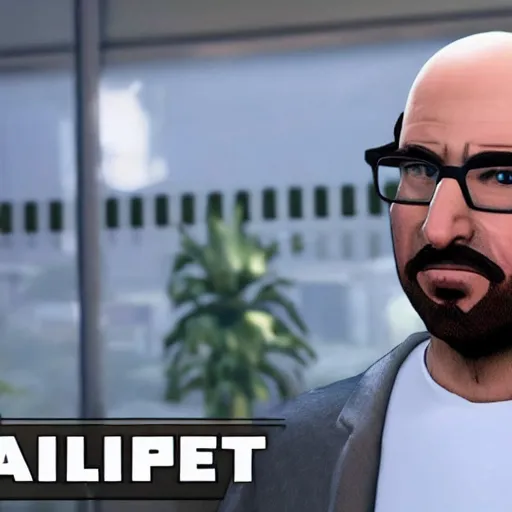 Prompt: Micheal Vsauce as the main character in the new gta 6 trailer no text