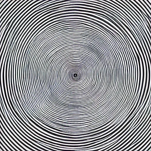 Image similar to An interlocking series of concentric vortices premised upon the suffering of all man