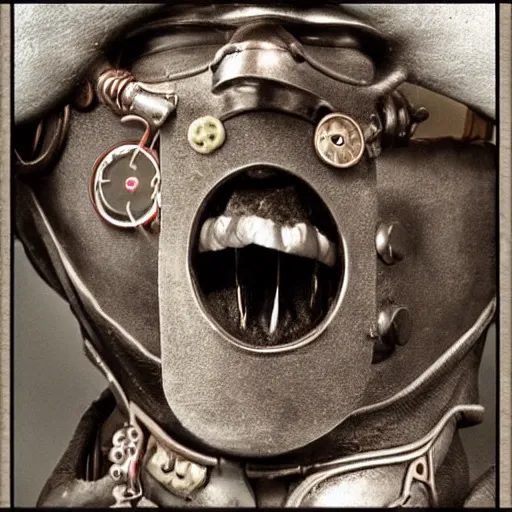 Prompt: a steampunk tongue