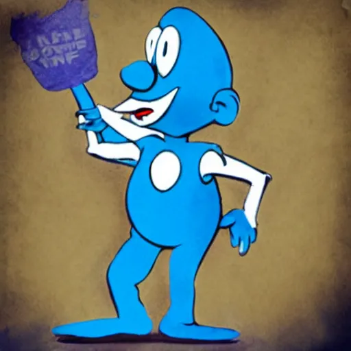 Prompt: Juggalo Smurf