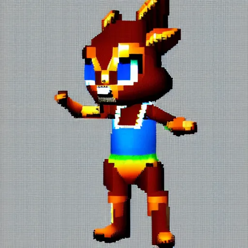 Prompt: Ena in n64 style