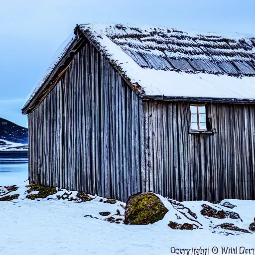 Image similar to An old house at Andøya island, northern Norway.