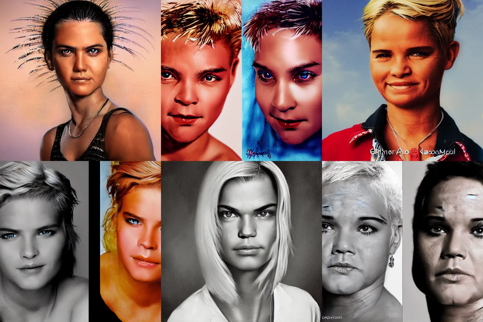 Prompt: a mix between lazaro ramos and xuxa meneguel, detailed, photography, portrait, realistic