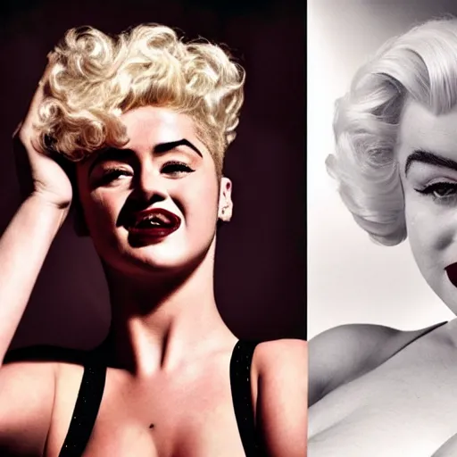 Image similar to stefania ferrario as marilyn monroe