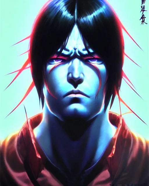 Prompt: portrait of devil jin, realistic shaded perfect face, fine details. anime, tekken. realistic shaded beautiful lighting poster by ilya kuvshinov katsuhiro otomo ghost - in - the - shell, magali villeneuve, artgerm, jeremy lipkin and michael garmash and rob rey