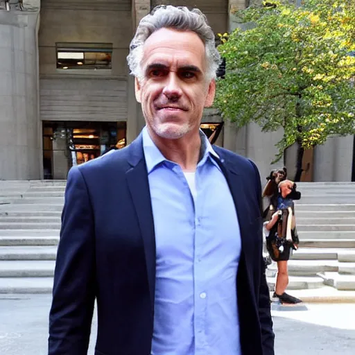 Image similar to jordan peterson dressed like kanye west