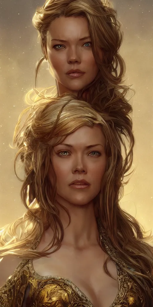 Prompt: kristanna loken, tall, intricate, highly detailed, digital painting, artstation, concept art, smooth, sharp focus, illustration, unreal engine 5, 8 k, art by artgerm and greg rutkowski and alphonse mucha