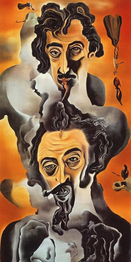 Image similar to Salvador Dalí portrait by Salvador Dalí, Surrealism, Atomic, Portlligat