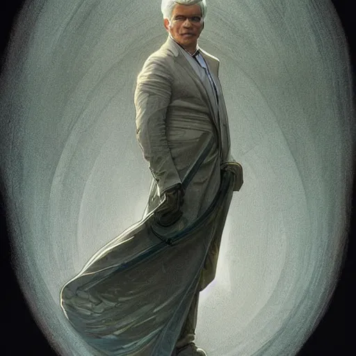 Image similar to amazing lifelike award winning pencil illustration of philip schofield trending on art station artgerm Greg rutkowski alphonse mucha cinematic