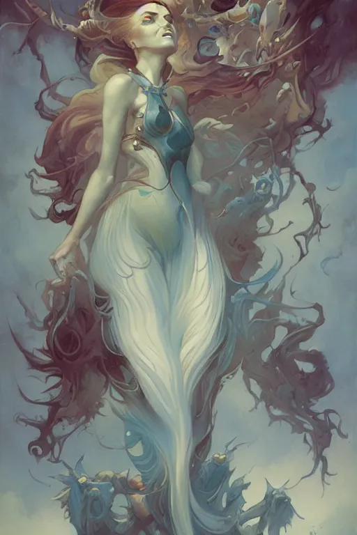 Image similar to Certain death by Peter Mohrbacher in the style of Gaston Bussière, Art Nouveau