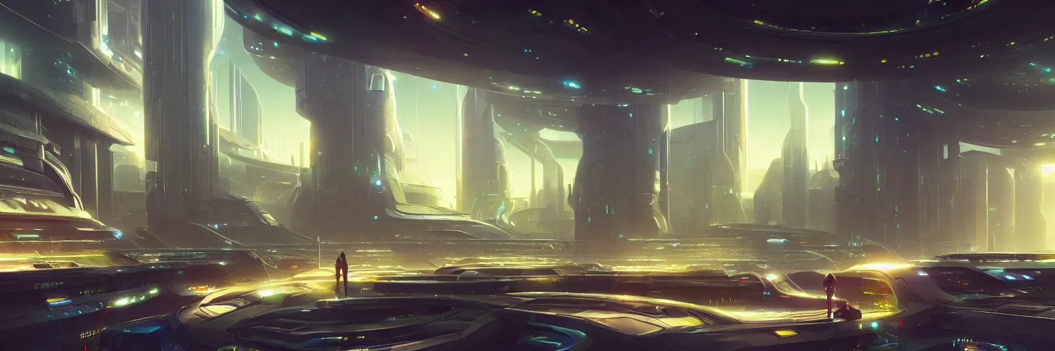 Prompt: out of focus scene of a futuristic space solarpunk cityscape, bokeh, hyper photorealistic, crispy quality, digital photography, art by pascal blanche, art by artgerm, art by greg rutkowski,