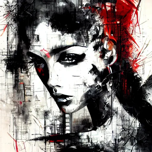 Prompt: abstract painting by russ mills