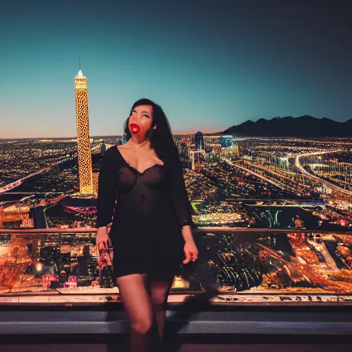 Prompt: a beautiful woman in sin city. Night time, 8k photo