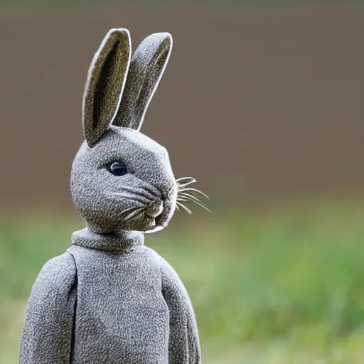 Prompt: rabbit robot