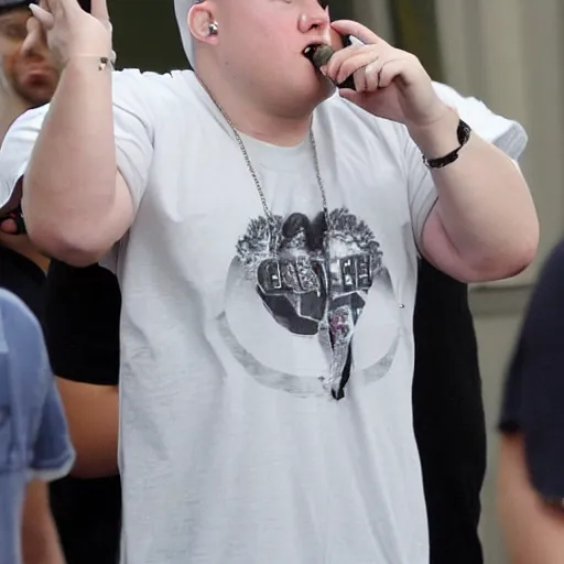 Prompt: chubby eminem