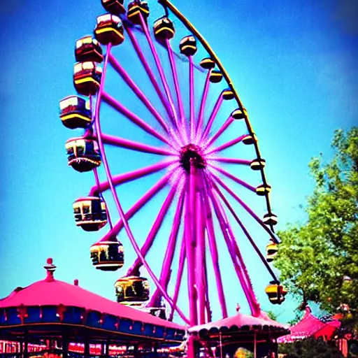 Image similar to cat!!,!! ferris wheel!!, tivoli, amusement park, photo