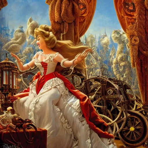 Prompt: the chief engineer of design, Realistic, Regal, Refined, Detailed Digital Art, Michael Cheval, Walt Disney (1937), François Boucher, Oil Painting, Steampunk, Highly Detailed, Cinematic Lighting, Unreal Engine, 8k