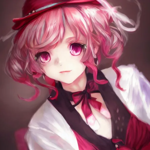 Image similar to portrait of Remilia Scarlet from Touhou, drawn by WLOP, by Avetetsuya Studios, attractive character, colored sketch anime manga panel, Remilia Scarlet trending on Artstation