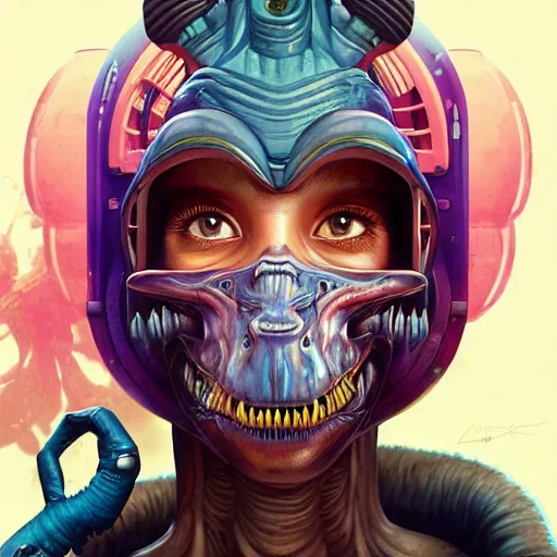 Image similar to Lofi bioPunk portrait tyrannosaurs rex Pixar style by Tristan Eaton Stanley Artgerm and Tom Bagshaw