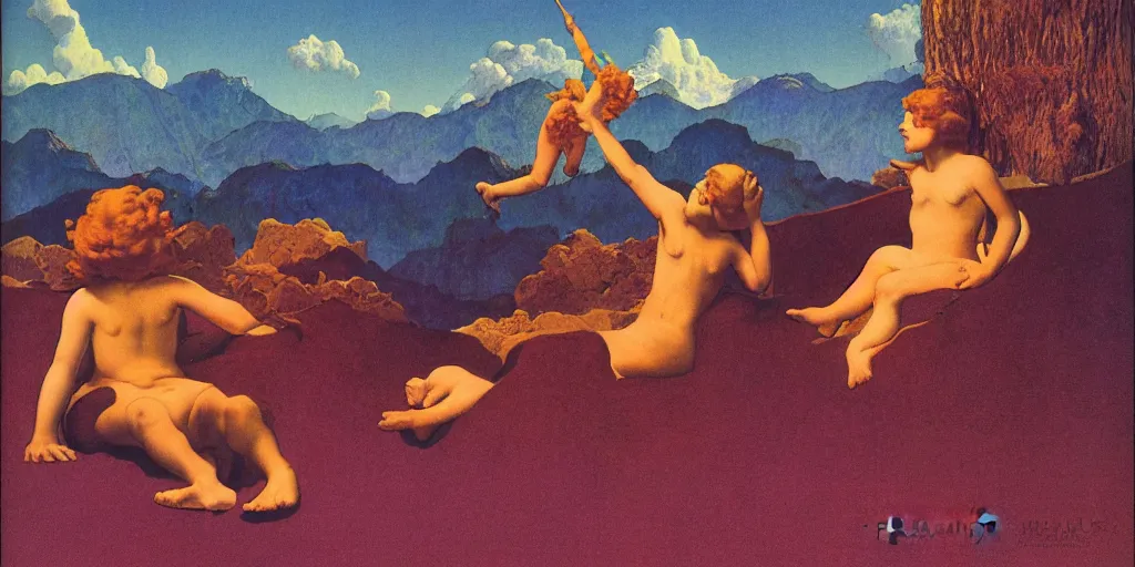 Prompt: !dream ad by Maxfield Parrish