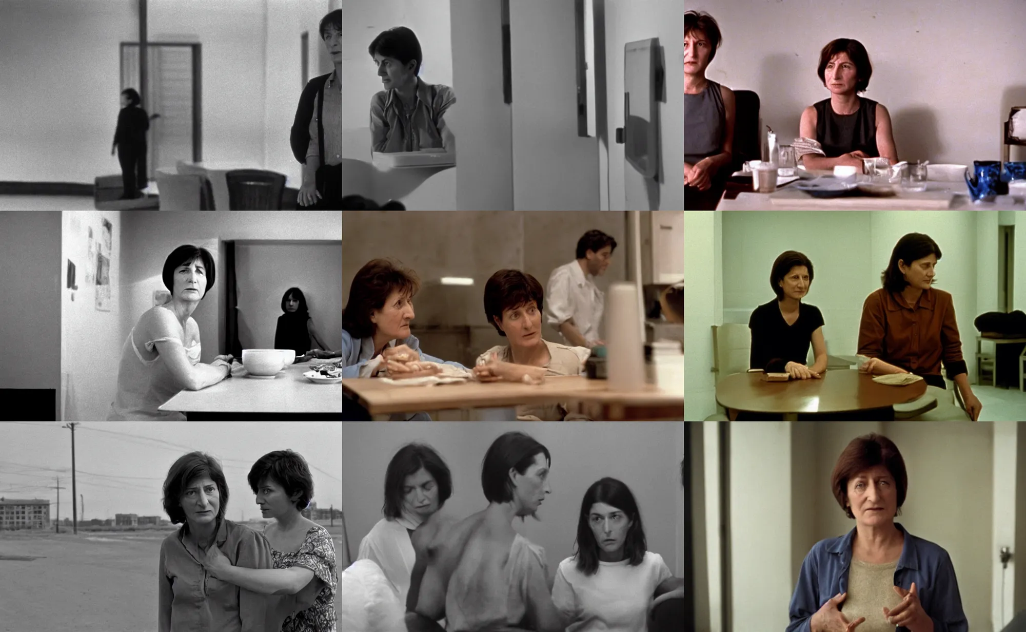 Prompt: a still from a movie, directed by chantal akerman,