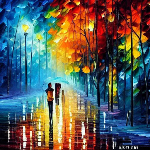 Image similar to “the end of the world, style of Leonid afremov”