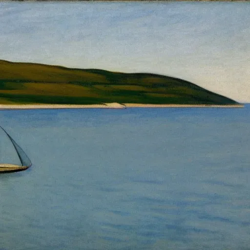 Image similar to the bay by Edward hopper