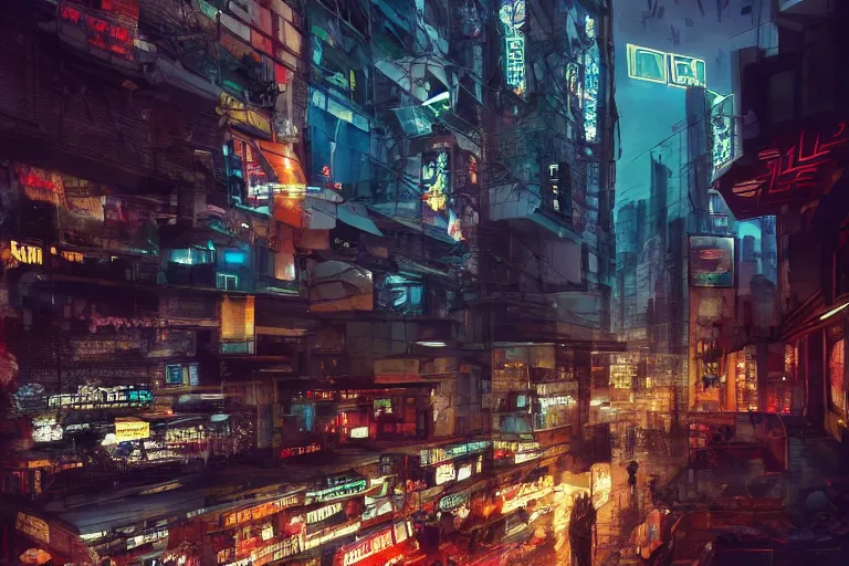 Prompt: postmodern zakopane, still from a movie, cyberpunk trailer, photo art, artgerm, trending on artstation