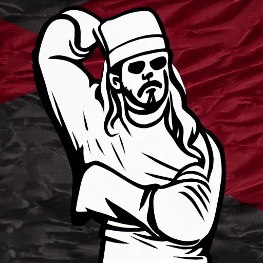 Image similar to salt bae jolly roger flag