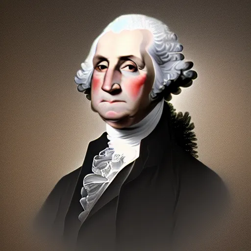 Prompt: george washington modern photograph portrait realistic, 4 k highly detailed