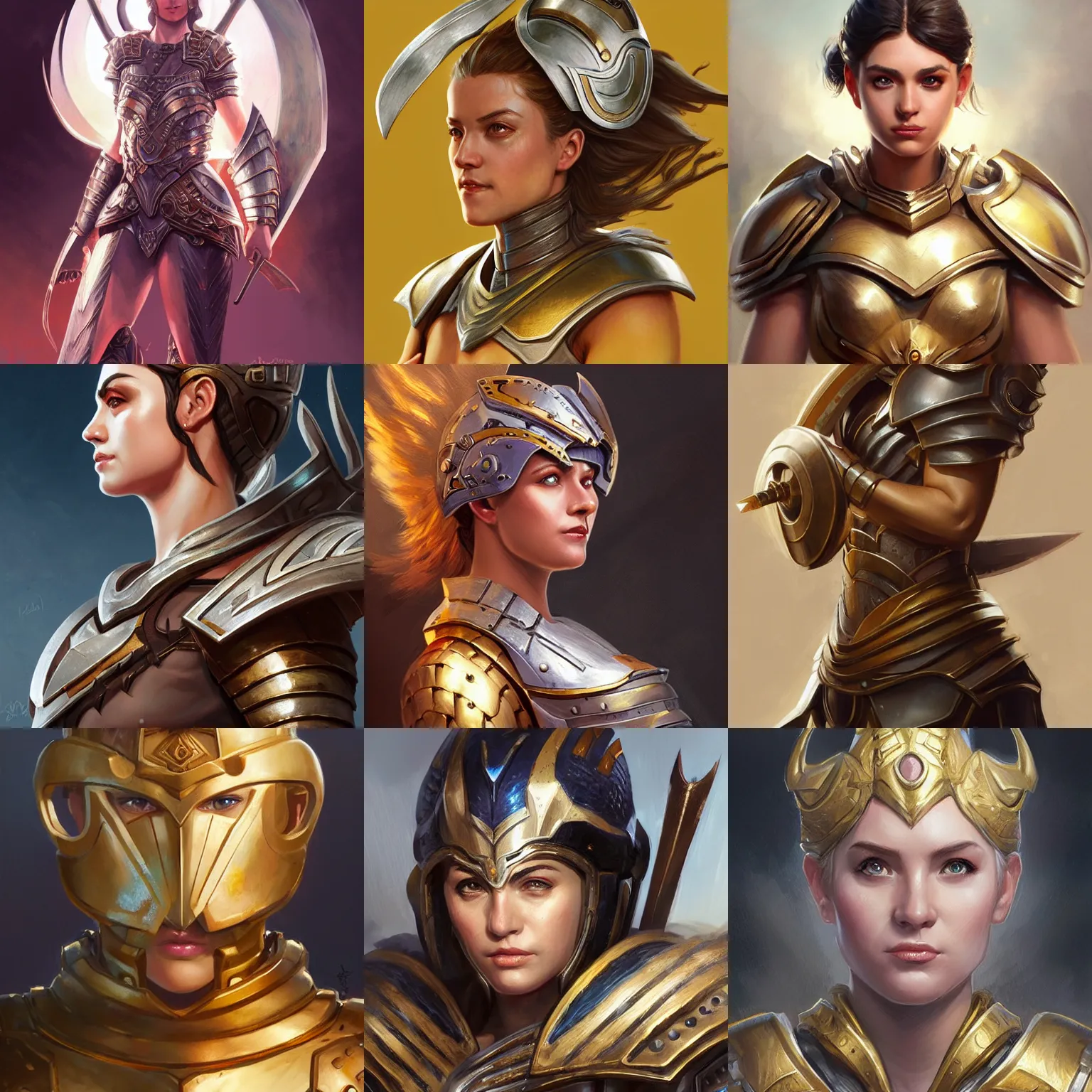 Prompt: athena, greek armor, d & d, fantasy, portrait, highly detailed, headshot, digital painting, trending on artstation, concept art, sharp focus, illustration, art by artgerm and greg rutkowski and magali villeneuve