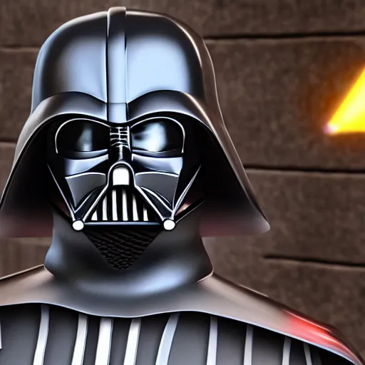 Image similar to Darth Vader in the style of GTAV