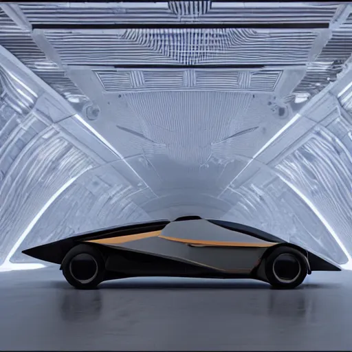 Image similar to sci-fi car and wall structure in the coronation of napoleon painting by Jacques-Louis David in the blade runner 2049 film star point cloud in the middle and everything in form of zaha hadid architects artwork by caravaggio unreal engine 5 keyshot octane lighting ultra high detail ultra hyper realism 8k 16k in plastic dark tilt shift full-length view
