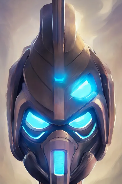 Image similar to epic mask helmet robot ninja portrait stylized as fornite style game design fanart by concept artist gervasio canda, behance hd by jesper ejsing, by rhads, makoto shinkai and lois van baarle, ilya kuvshinov, rossdraws global illumination radiating a glowing aura global illumination ray tracing hdr render in unreal engine 5