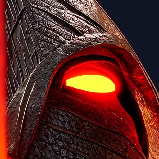 Image similar to close - up of sauron