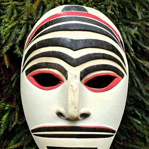 Prompt: mask, pacific northwest indigenous style