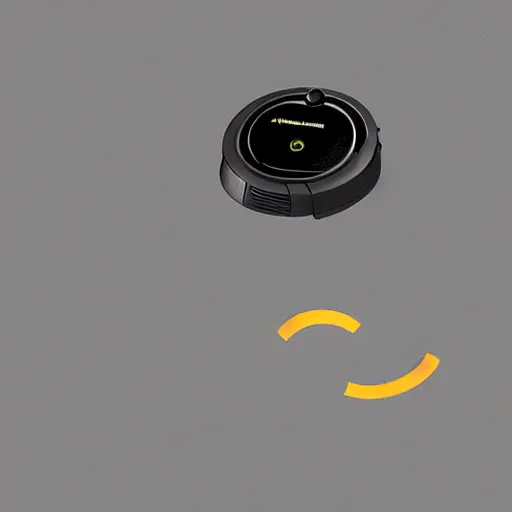 Prompt: a roomba armed with a knife, digital art